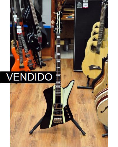 Sandberg Forty Eight Black (stripes/matching headstock)